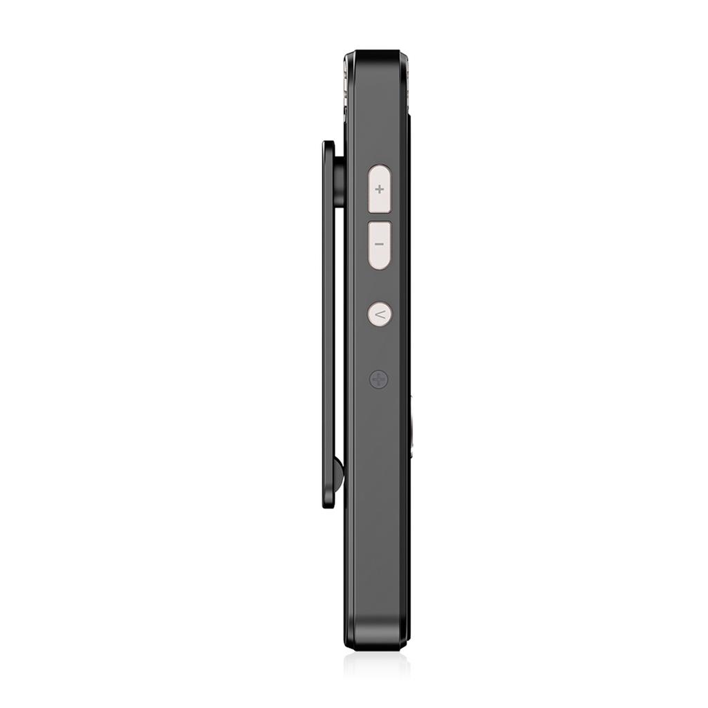 Back Clip Digital Audio Voice Recorder, 360 Degrees  Dual Microphone Surround Recording, Voice Activation, HD Audio,