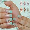 Nagelkunst Harz Diamant Schmuck Nagel Dreidimensionale Schnitzerei Diamant Schmuck Symphony Blume Tragen Nagelaufkleber