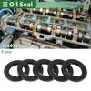Oil Seal Seal Ring Rotary Shaft Seal NBR Rubber 30x47x7mm Black 5 Pcs