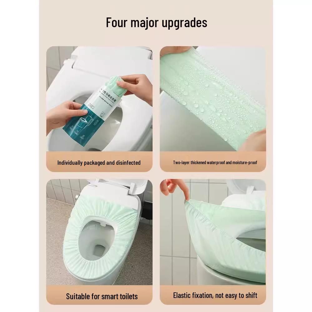 15-Pack Disposable Maternity Toilet Seat Covers - Anti-Dirty Travel Pads