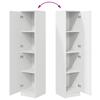 Highboard White 35 X 39 X 168 Cm