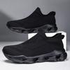 Women's Blue Black Khaki Sport Shoes Men Casual Lightweight Slip On Walking Socks Shoes Couple Jogging Sneakers