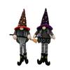 TEMU Halloween long legs faceless old man midget broom goblin doll ornament