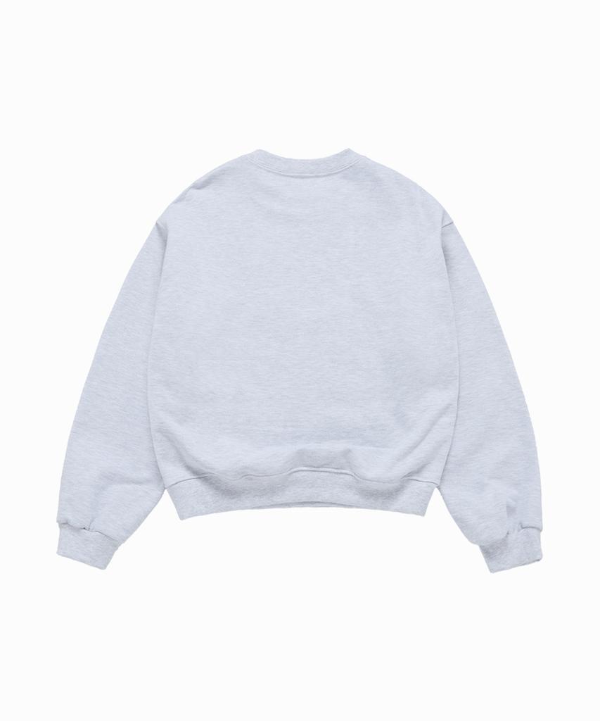 ACME DE LA VIE Woman Round Font Lettering Crop Sweatshirt (3 Color)