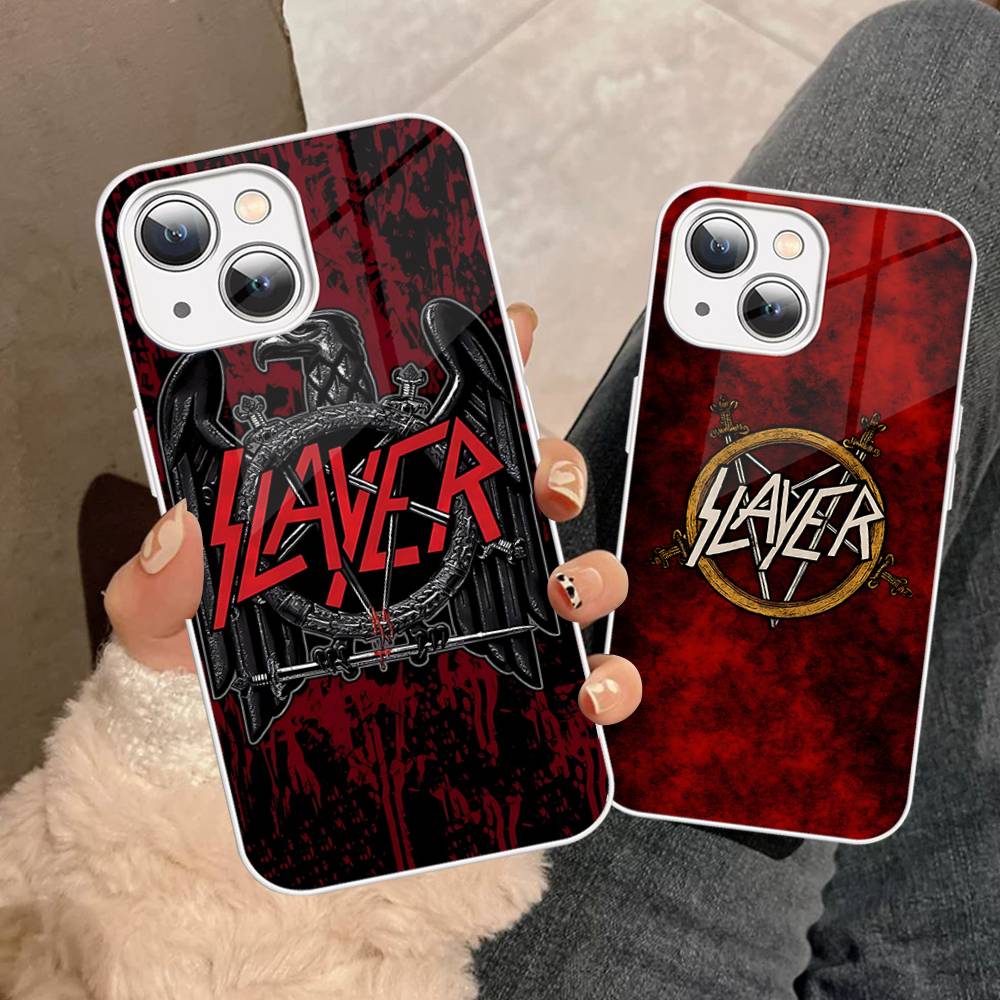 S-Slayers Band Tempered Glass For Iphone 14 13 12 11 Pro Mini XS MAX 14Plus X XS XR Cover