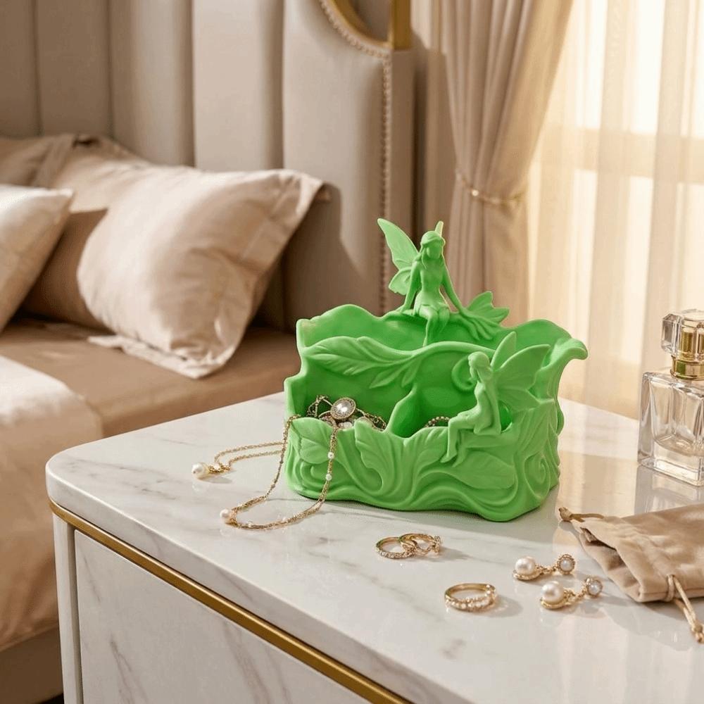 3D Printed Elf Storage Box Cute Plastic Fairy Pen Holder Decorative Multi Grid Desktop Storage Box for Living Room