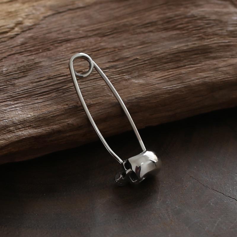 

Женская винтажная брошь-подвеска в виде черепа из стерлингового серебра 925 пробы