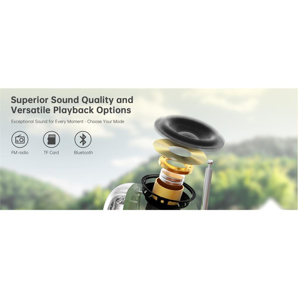 Divoom T-tiivoo-2 Mini Retro Bluetooth Portable Radios AM FM Vintage Sleep Aid Bluetooth Speaker High Quality Subwoofer