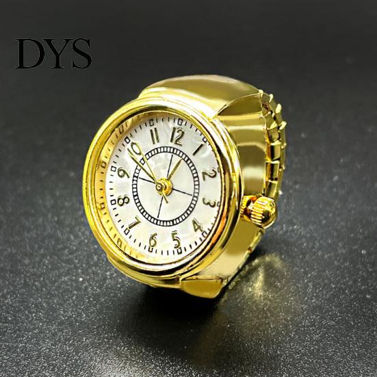Trendy Finger Watch Ring Watches Men Women Elastic Clear Innovative Digital Round Dial Quartz for Valentine's Day Adjustable Number