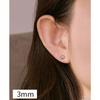 Simple Round Bead Stud Earrings, Double-ended Mini Stud Earrings, No-pick Ear Jewelry for Sleeping.