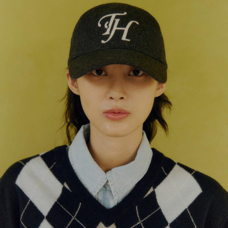 

TRAFFIC HARMONY WOOL BLEND TH APPLIQUE LOGO DEEP-FIT BALLcap_GREY gray