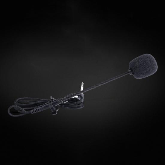 Clip On Lapel Wired Capacitive Mini Microphone Handsfree Lavalier Mic 3.5mm Jack