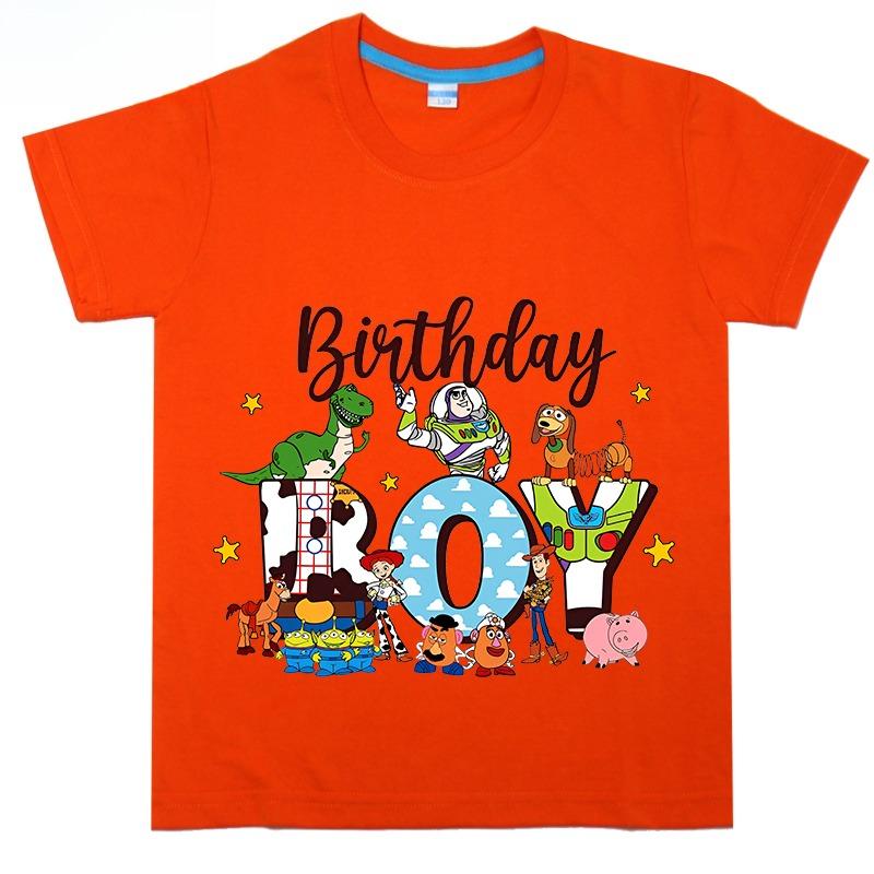 Toy Story Printed Summer TShirt Boys and Girls Cotton Short Sleeve Cartoon Top 2025 New Fashion Street Trend Unisex