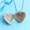High-quality 925 sterling Silver cute Heart photo frame Necklaces For Women Fashion Party boutique Accessories Jewelry Gifts