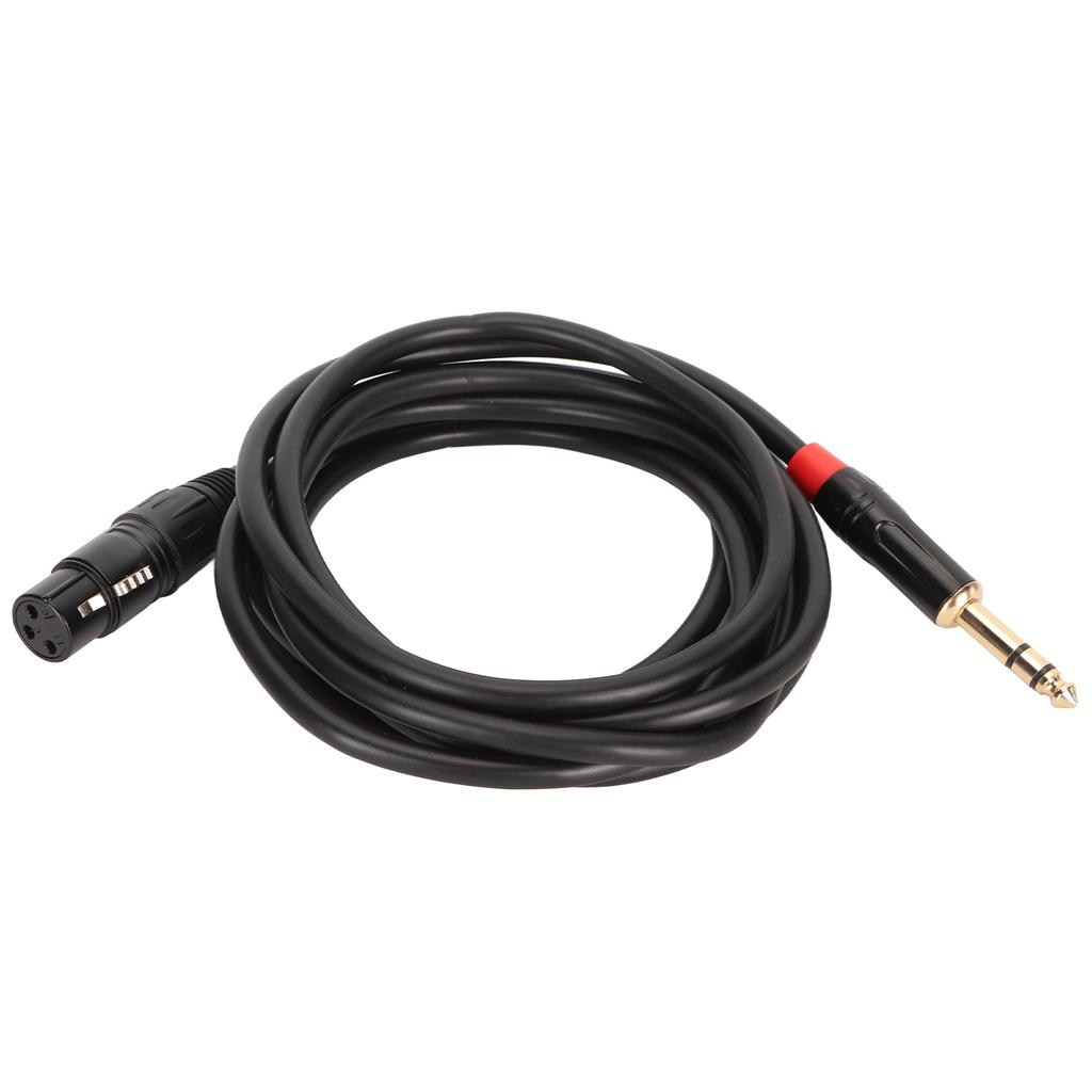 XLR Female to 14 Inch 6.35mm Cable Professional Plug and Play 20 AWG OFC Core Microphone Cable
