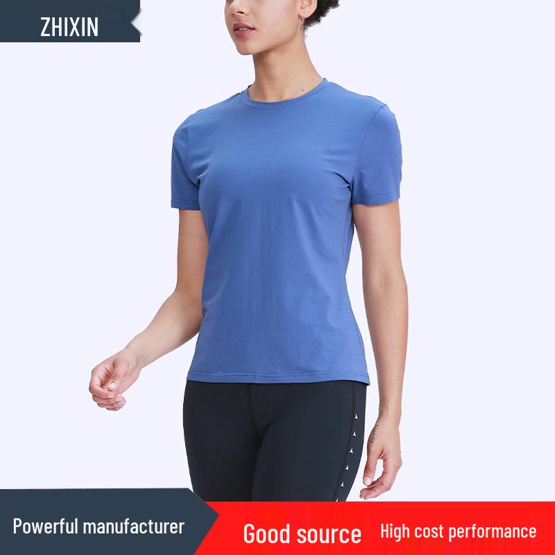 

Women s Quick-Dry Slim Fit Yoga and Running T-Shirt Small темно-синього кольору