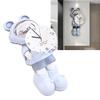 Wall Clock Modern Minimalist Cartoon Astronaut Quiet Wall Hanging Clock for Living Room Dining Room Doorway