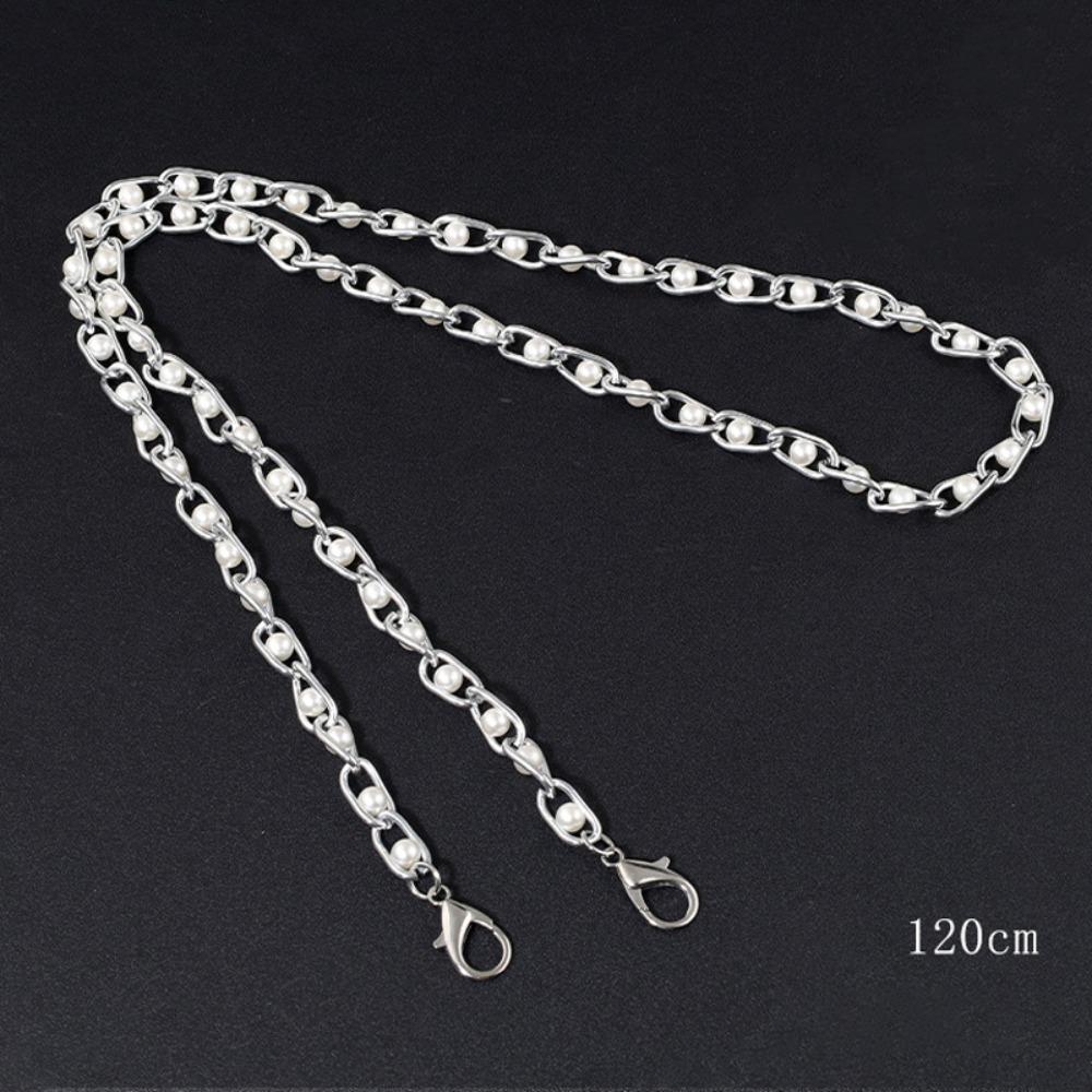 Fashion 110cm/120cm Purse Pearl Strap DIY Replacement Bag Lanyard Beaded Chain Shoulder Bag