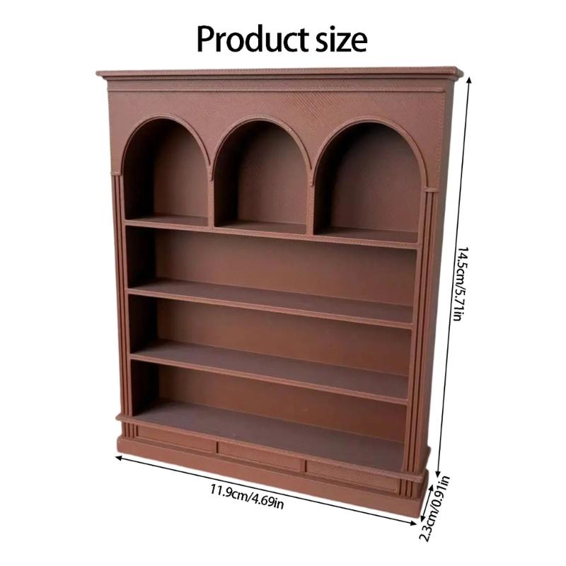 Multiuse Modern Display Shelf Model Figurine Miniature Furniture For 1:12 Scale Doll House Living Room Scene Settings