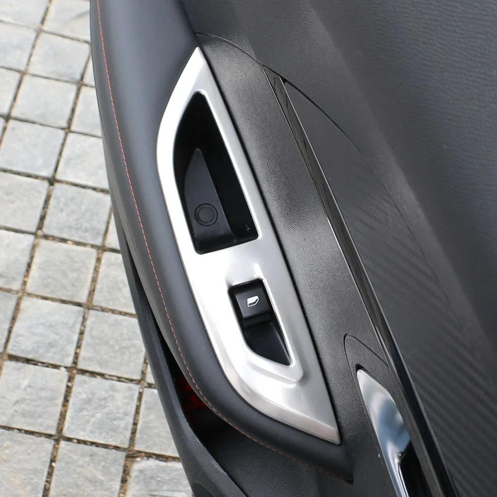 For Peugeot 2008 2019-2025 E2008 2020-2025 LHD Accessories Door Armrest Window Lift Panel Cover Decoration Sticker Car Styling