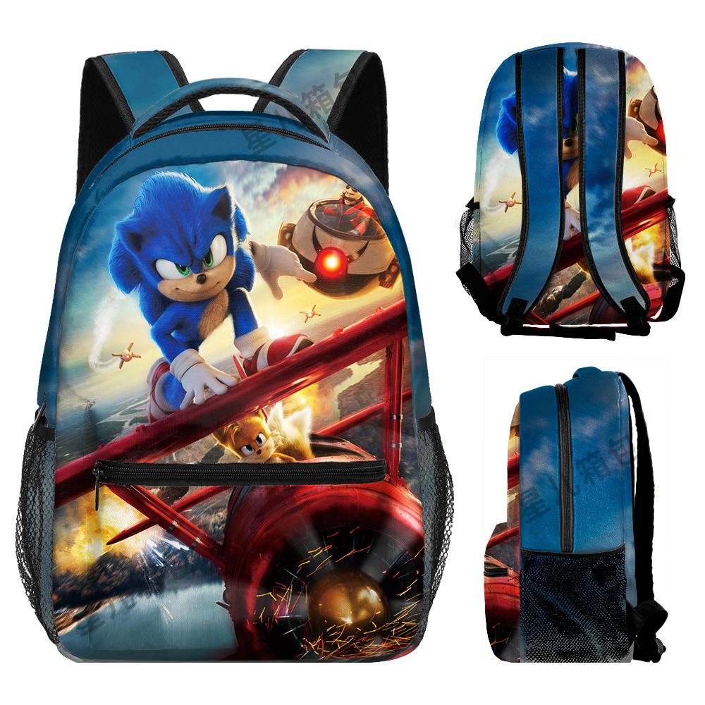 Source Backpack Sonic Primary And Secondary School School Bag Children'S Backpack Backpack Cartoon Bag