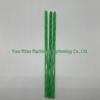 Thickened Two-Color Threaded Plastic Straws, 100-Pack