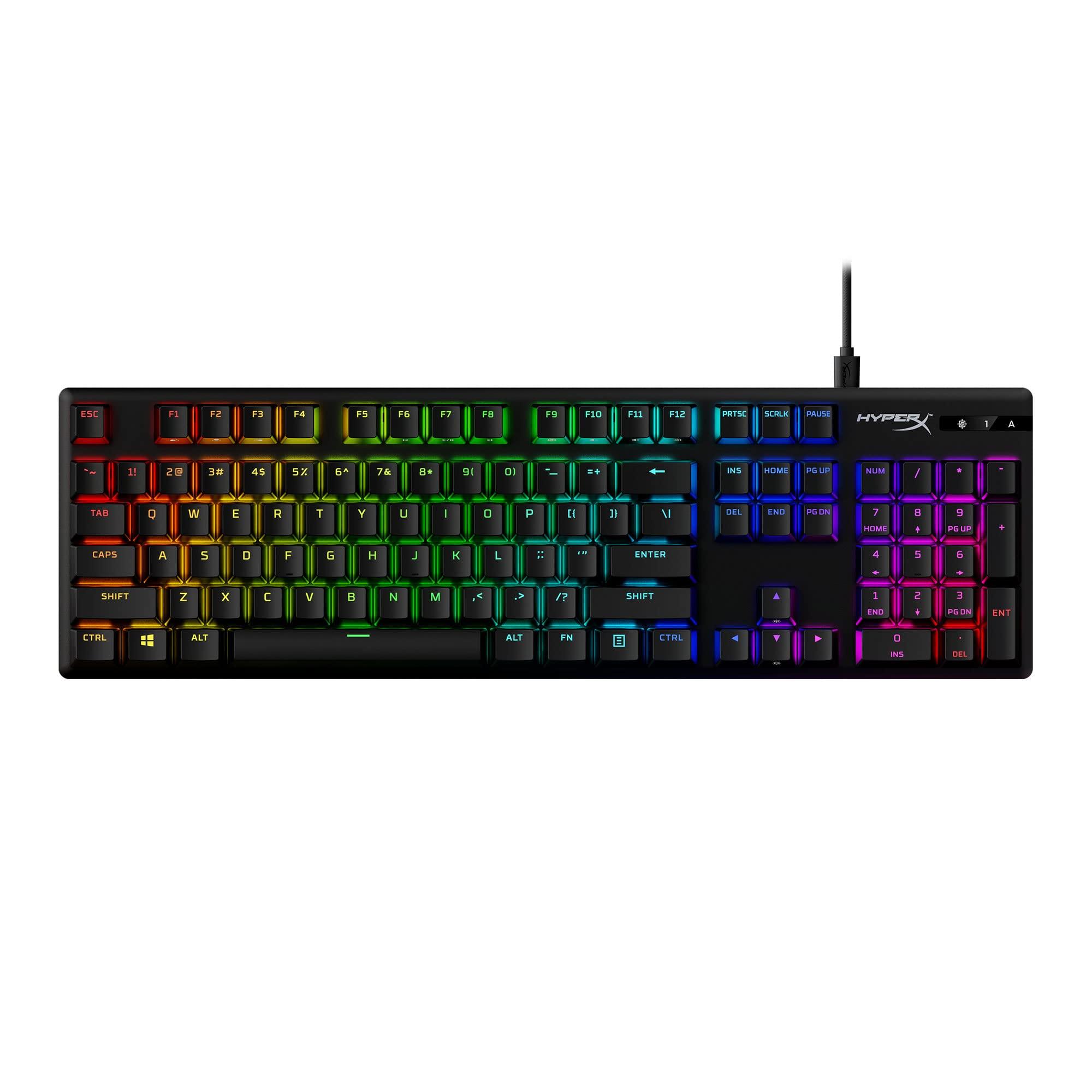 

HyperX Alloy Origins RGB mechanical gaming blue for [English layout] keyboard, switch, gamers, 2-year manufacturer s warranty, 639N4AA#ABA