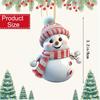 10Pcs Christmas Decoration Pendant 2D Acrylic Christmas Snowman Christmas Tree Pendant for Home Decor Navidad New Year Gifts
