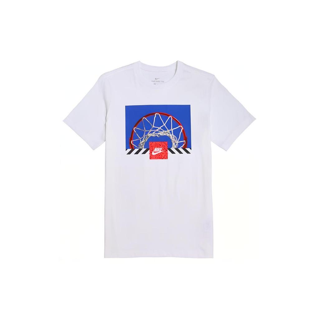 Nike T Shirts Men's Crew Neck Moderate Straight Fit CU7639-100