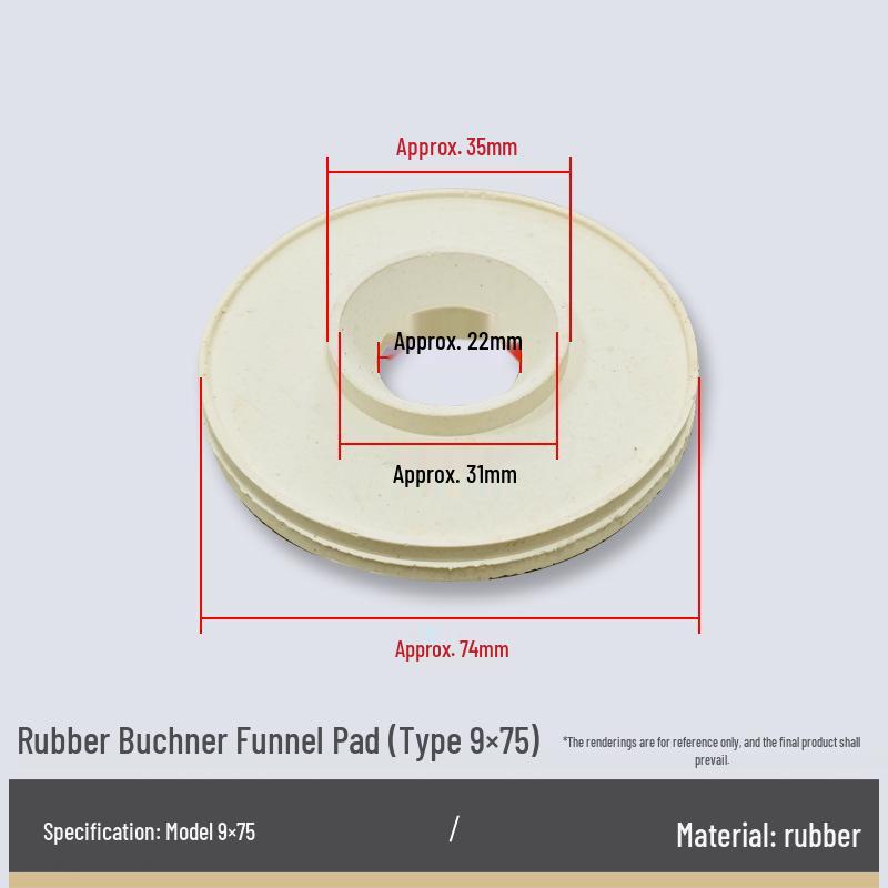 Büchner Funnel Stand with Universal Rubber Stopper and Suction Filtration Pad