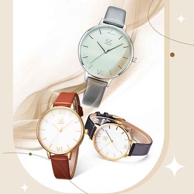 Damklocka Mode Personlig enkel klocka Butterfly Digital bälte Watch Set