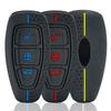New Silicone Car Key Case For Ford Grand C Max Focus Mondeo Kuga Fiesta Ecosport Transit Kuga Silicone Remote Key Case