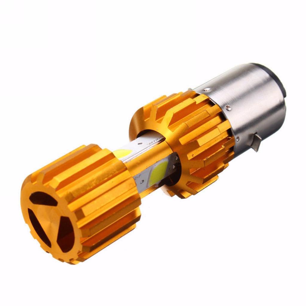 1pc H4 COB LED Motorcycle Bike Hi/Lo Headlight Lamp Bulb DC 12-24V White