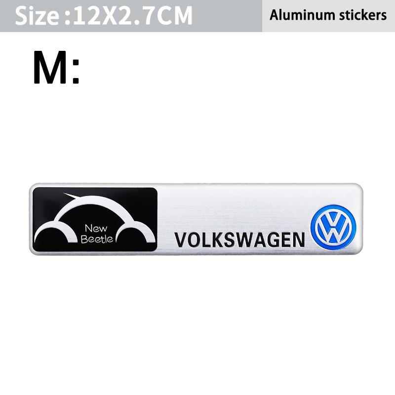 For VW Volkswagen Jetta MK5 Golf 1Pcs Car Styling Aluminum Alloy Badge Sticker For Volkswagen GTI R-Line R Polo Golf Passat Scir