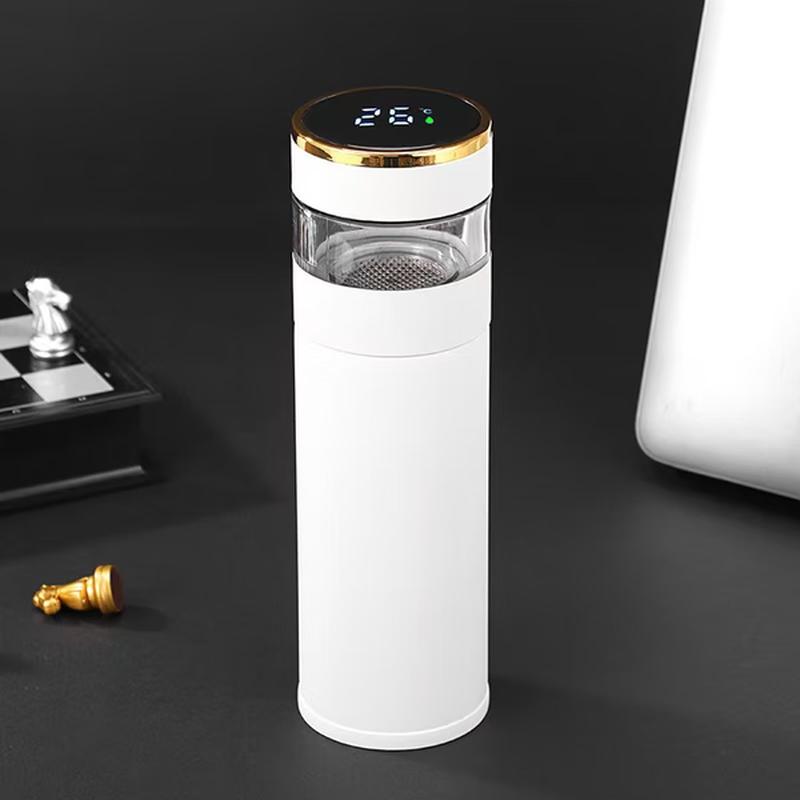 Haofeng 316 Stainless Steel Insulated Tea Tumbler with Temperature Display