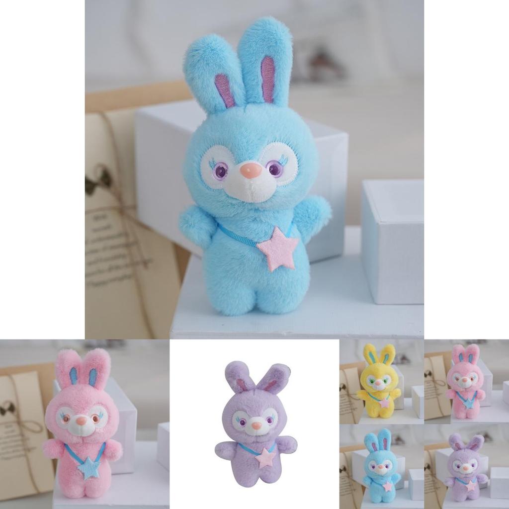 Entzückender Plüschhasen-Schlüsselanhänger mit weichem Fell und PP-Baumwollfüllung für Taschenanhänger