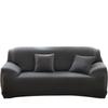 Spandex Sofa Cover Silky Soft 1-Piece Black Slipcover for Sofas Super Stretch Universal Couch Cover for Living Room