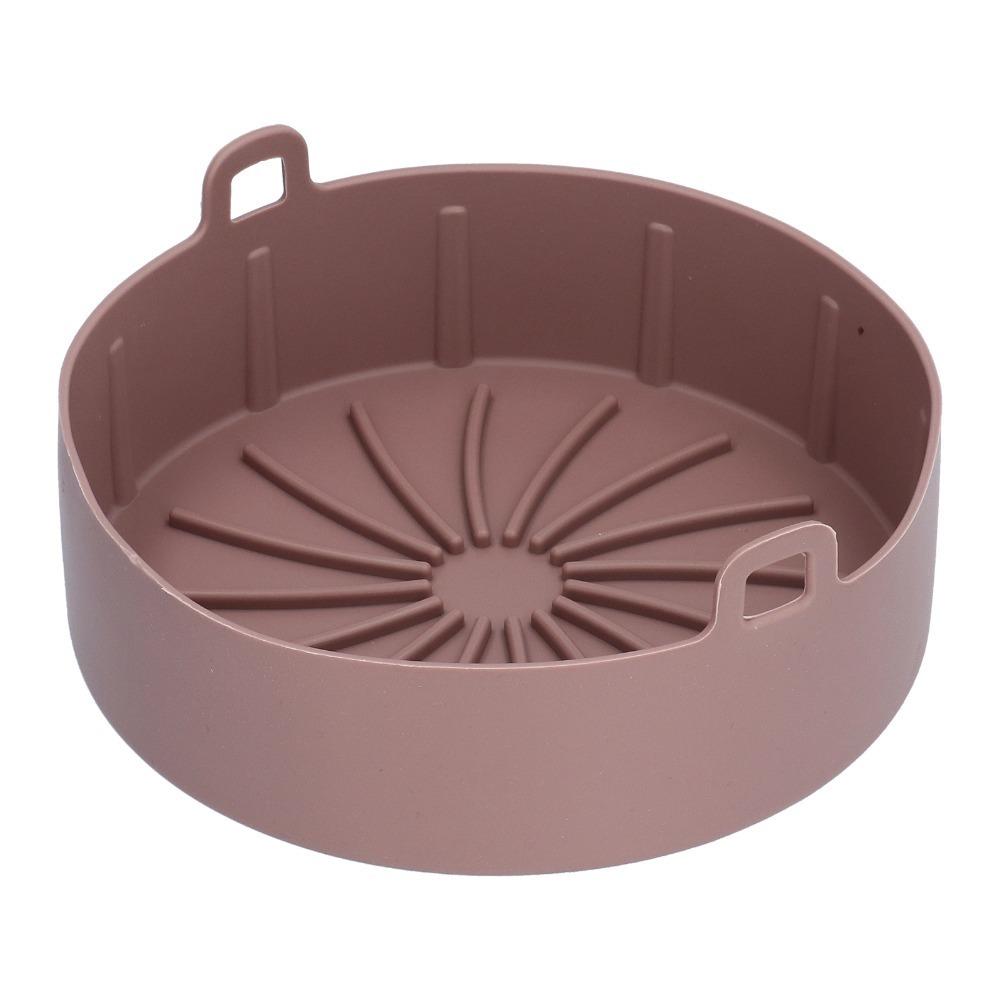 19cm Air Fryer Silicone Mold Round Baking Mat Reusable Cake Mold  Cake Pizza Bread Baking