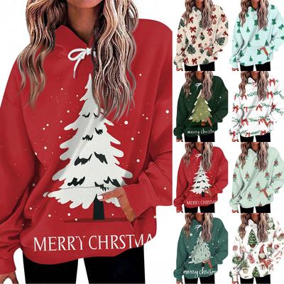 Damenmode Täglicher Lässiger Hoodie Langarm Bedrucktes Oberteil