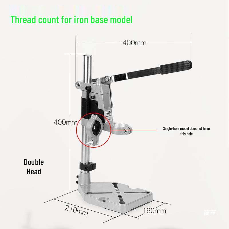 Compact Multifunctional Drill Stand for Electric & Hand Drills – Industrial Grade Workbench Accessory