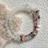B165 Design Sense Multi Layer Bead Simple Texture Fresh Antique Style Bracelet Fresh Jade Fairy Feeling Lucky Hand Trend Bangle
