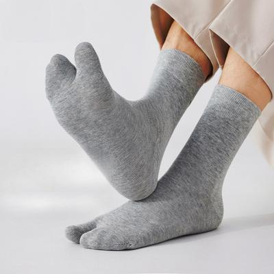 Men's Summer Sports Deodorant Sweat Absorption Tube Two Toe Socks