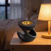 Resin Incense Burner Sculptural Holder with Metal Cup Stable for Office