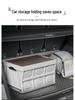 2025 Large-Capacity Multifunctional Wood Grain Folding Storage Box for Outdoor Camping