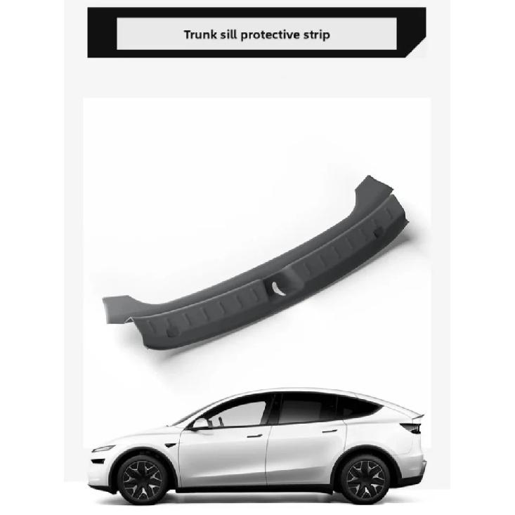 Trunk Threshold Strip For Tesla New Model YL Six Seat 2025 2026 TPE Trunk Door Sill Strip Rear Cargo Anti Scratch Protector Mats