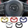 1 pz Adesivo Emblema Centrale Volante Auto in ABS per 3 CX3 CX4 CX5 CX7 CX8 CX9 CX30 RX7 Atenza Axela Decorazione Interna