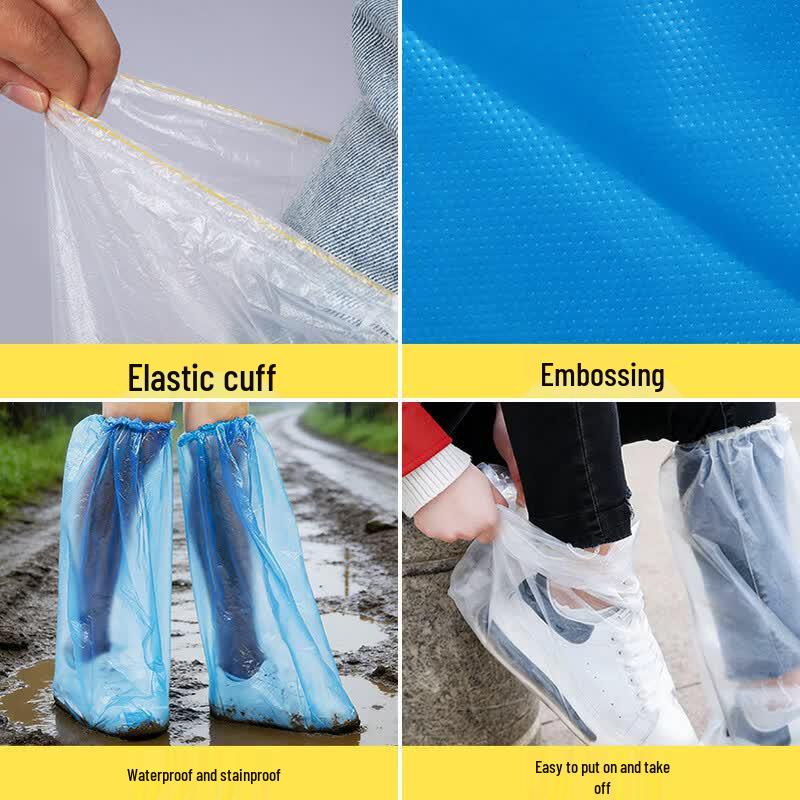 Sanhe Disposable Long Rain Shoe Covers
