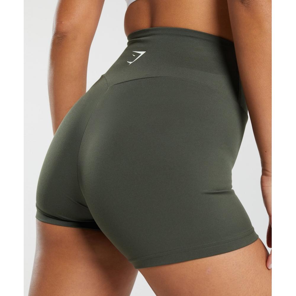 Gymshark Training Tight Shorts Strength Green B2a8h Ecjh