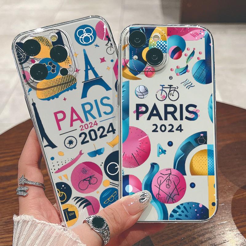 

Для iPhone 15 14 13 Pro Max 12 Pro 11 чехол с мультяшным олимпийским узором глянцевый прозрачный противоударный защитный чехол для линз жесткий ПК тонкий чехол для телефона iPhone 15