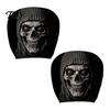 Funny Prank Car Accessories 2Pcs Ghost Face Headrest Covers, Halloween Horror Seat Decorations, Holiday Atmosphere Decor Universal Fit